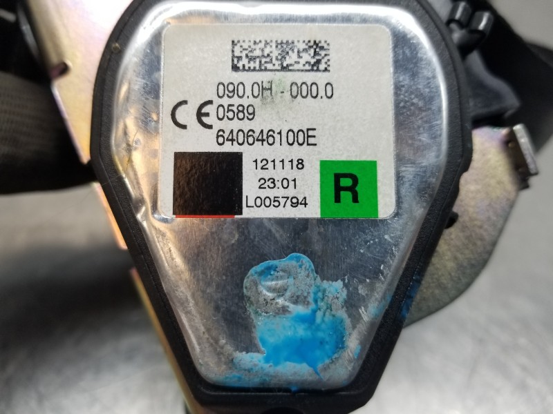 Recambio de cinturon seguridad trasero derecho para ford focus active referencia OEM IAM 2770017 JX7BA611B68AFW JX7BA611B68AJ3JA