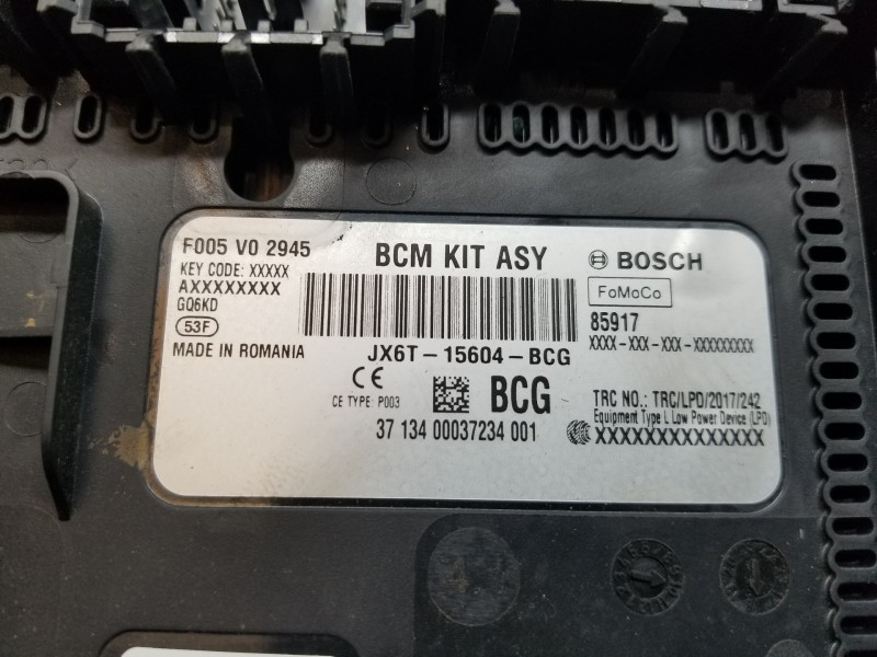 Recambio de caja reles / fusibles para ford focus active referencia OEM IAM JX6T15604BCG F005V02945 