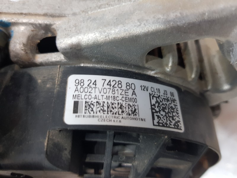 Recambio de alternador para peugeot partner standard 600kg referencia OEM IAM 9824742880  