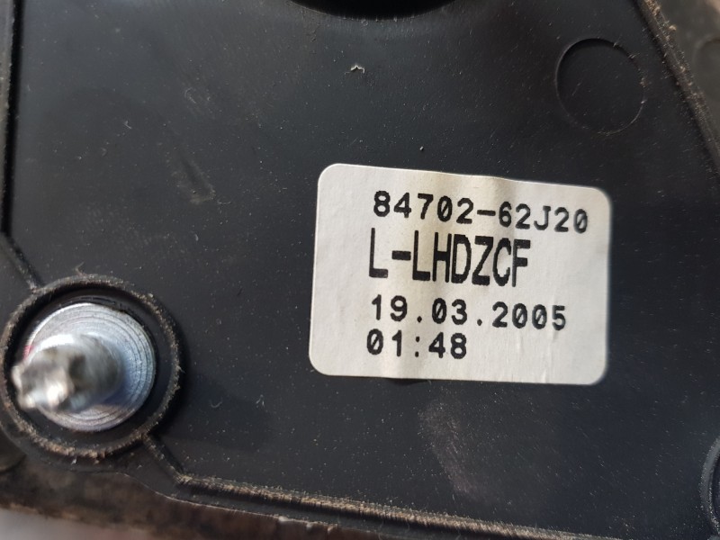 Recambio de retrovisor izquierdo para suzuki swift berlina (mz) gls referencia OEM IAM 8470262J20  