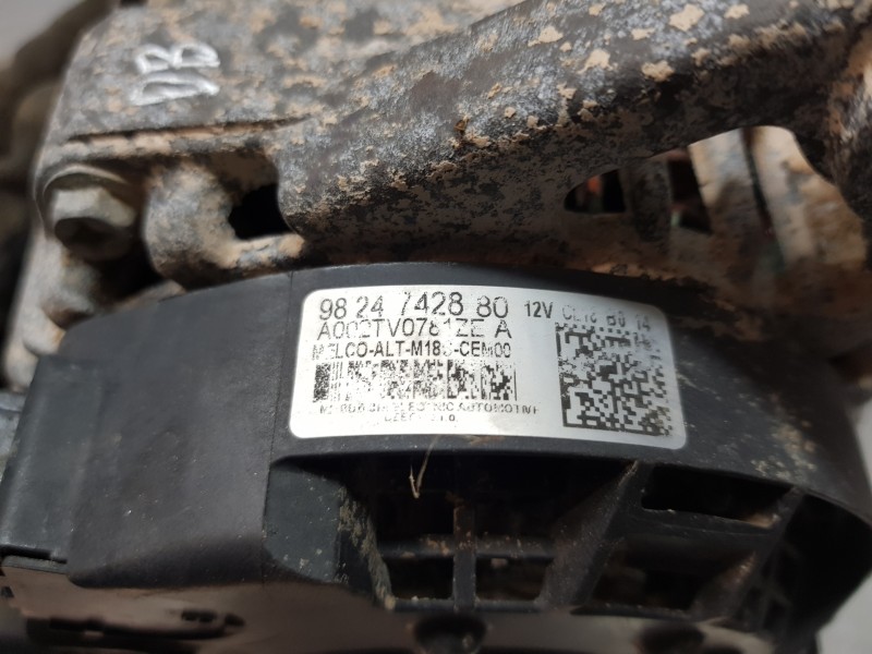 Recambio de alternador para peugeot rifter active pack referencia OEM IAM 9824742880  