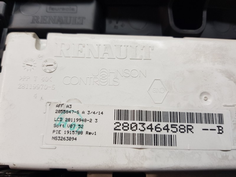 Recambio de pantalla multifuncion para renault megane iii berlina 5 p authentique referencia OEM IAM 280346458R  