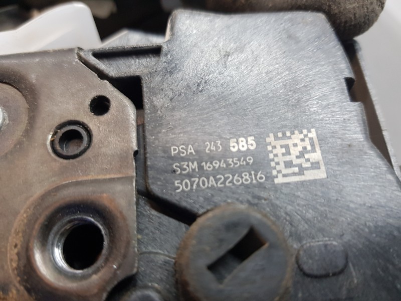 Recambio de cerradura puerta lateral derecha para peugeot rifter active pack referencia OEM IAM 9824358580 16943549 1609239680