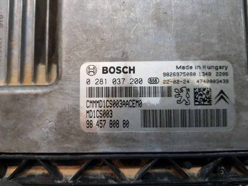 Recambio de centralita motor uce para citroen c3 aircross bluehdi referencia OEM IAM 9845780880 9826975080 0281037200