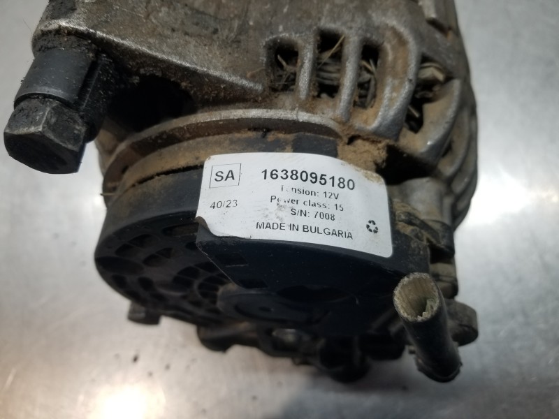 Recambio de alternador para peugeot partner kasten premium referencia OEM IAM 1638095180  