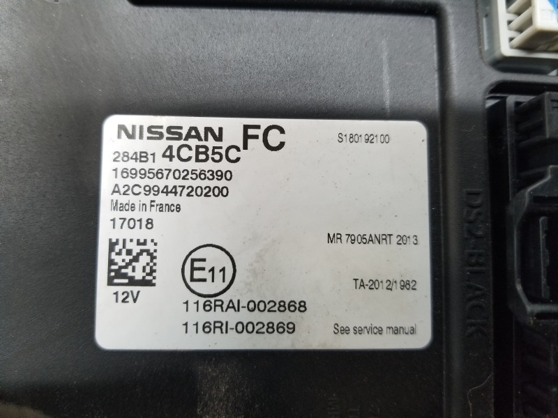 Recambio de modulo confort para nissan qashqai (j11) tekna referencia OEM IAM 284B14CB5C A2C9944720200 