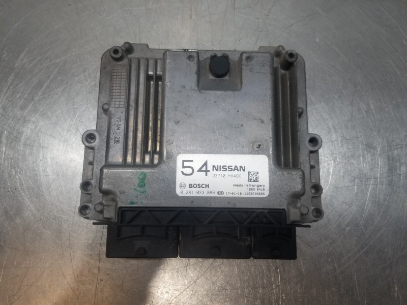 Recambio de centralita motor uce para nissan qashqai (j11) tekna referencia OEM IAM 23710HX49C 0281033886 