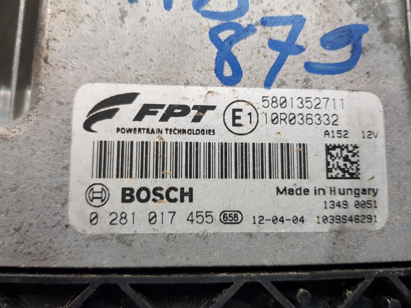 Recambio de centralita motor uce para iveco daily caja cerrada (2006 =>) furgón referencia OEM IAM 5801352711 0281017455 