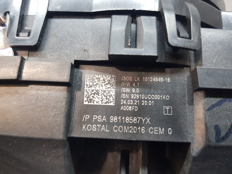 Recambio de anillo airbag para opel crossland x selective referencia OEM IAM 98118587YX  