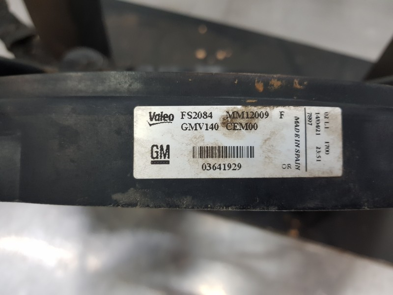 Recambio de electroventilador para opel crossland x selective referencia OEM IAM 3639678 9801666680 