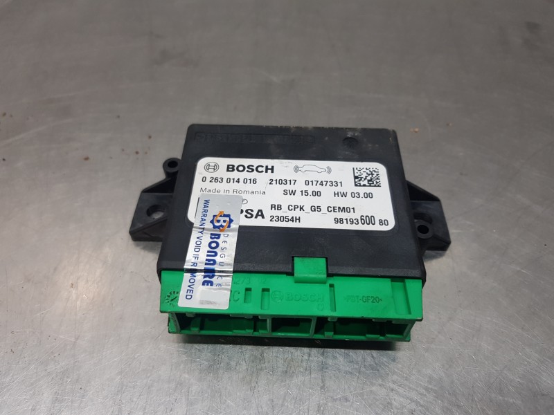 Recambio de modulo electronico para opel crossland x selective referencia OEM IAM 9819360080 0263014016 