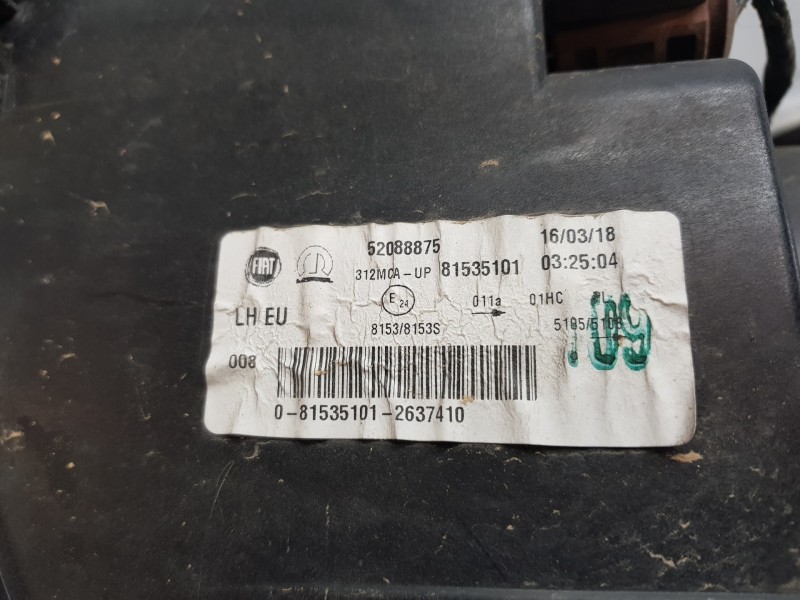 Recambio de morro completo para fiat 500 sport referencia OEM IAM 735657232 52088871  Recambio de morro completo para fiat 500 sport referencia OEM IAM 735657232 52088871