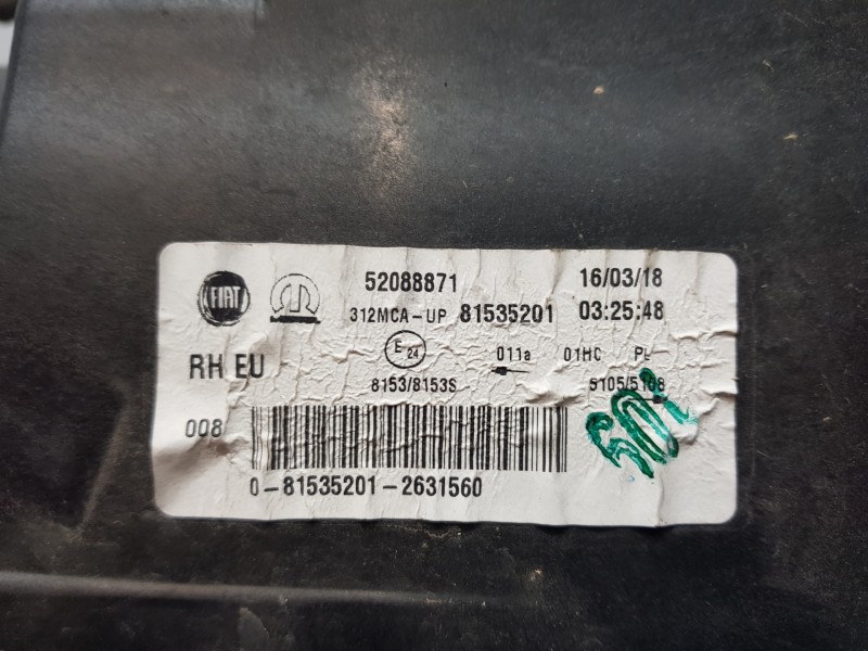 Recambio de morro completo para fiat 500 sport referencia OEM IAM 735657232 52088871  Recambio de morro completo para fiat 500 sport referencia OEM IAM 735657232 52088871