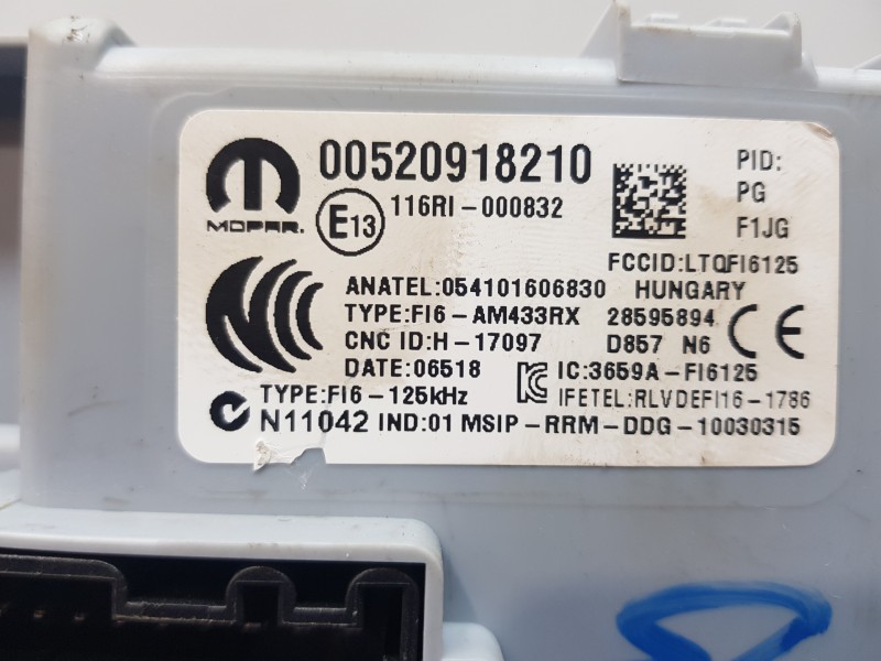 Recambio de modulo confort para fiat 500 sport referencia OEM IAM 00520918210 520918210 