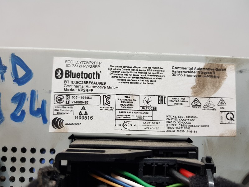 Recambio de pantalla multifuncion para fiat 500 sport referencia OEM IAM 735683126 07356831260 