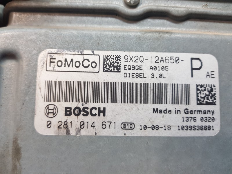 Recambio de centralita motor uce para jaguar xf luxury referencia OEM IAM 9X2Q12A650PAE 0281014671 