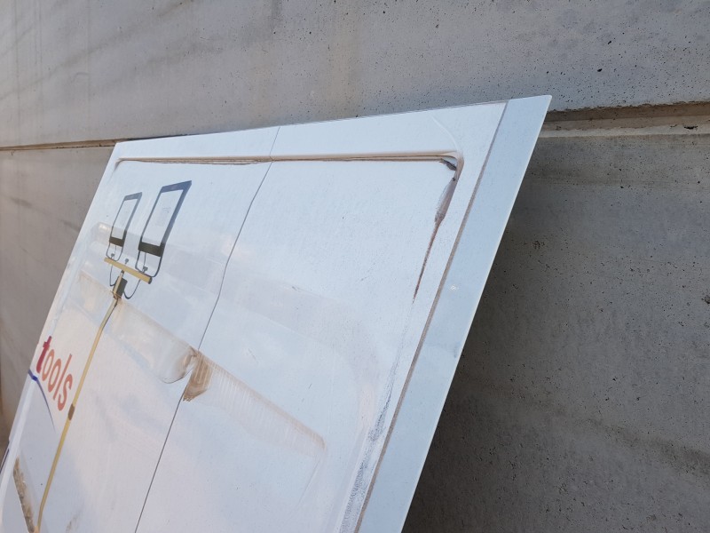 Recambio de puerta lateral corredera derecha para iveco daily caja cerrada (2006 =>) furgón referencia OEM IAM 3803522  