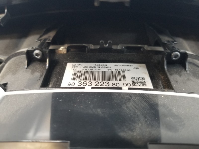 Recambio de cuadro instrumentos para citroen c3 aircross bluehdi referencia OEM IAM 9836322380  