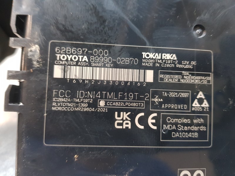 Recambio de modulo electronico para toyota corolla (e21) hev referencia OEM IAM 8999002B70  