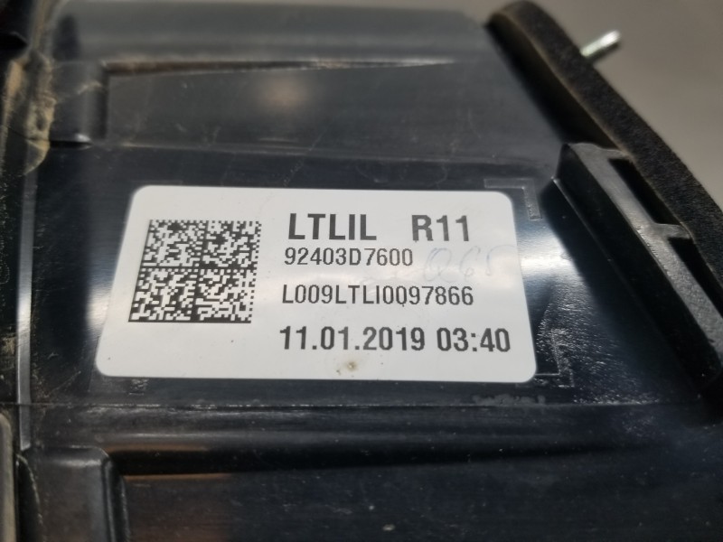 Recambio de piloto trasero izquierdo interior para hyundai tucson klass referencia OEM IAM 92403D7600  