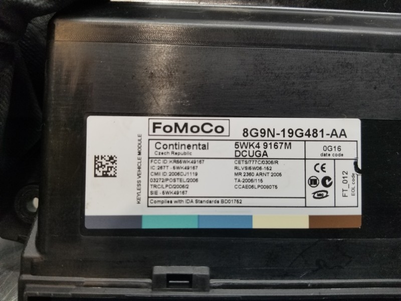 Recambio de modulo electronico para jaguar xf luxury referencia OEM IAM 8G9N19G481AA  