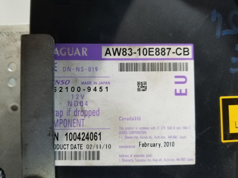 Recambio de sistema dvd para jaguar xf luxury referencia OEM IAM AW8310E887CB  