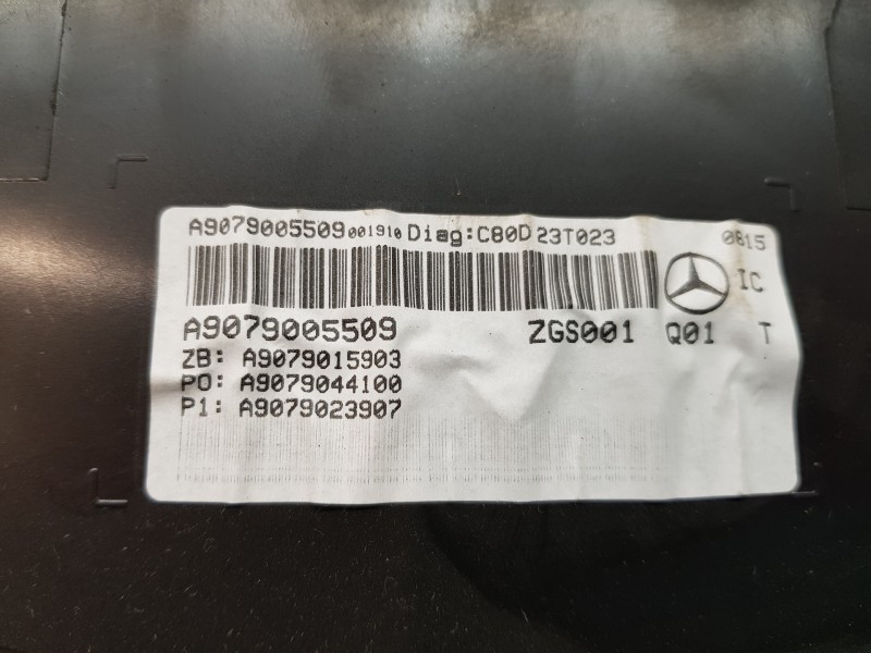 Recambio de cuadro instrumentos para mercedes sprinter iii furgón fwd 311 referencia OEM IAM A9079005509 A9079015903 A9079044100