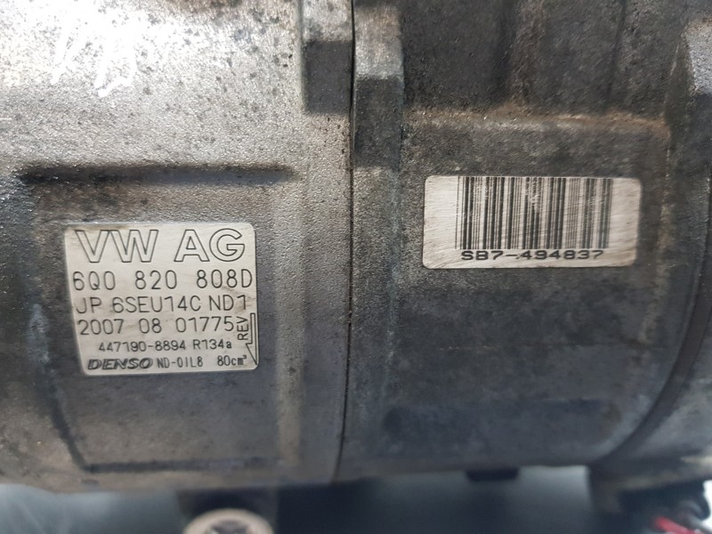 Recambio de compresor aire acondicionado para seat ibiza (6l1) sigma referencia OEM IAM 6Q0820808D  