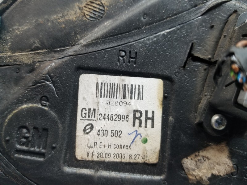 Recambio de retrovisor derecho para opel astra h ber. enjoy referencia OEM IAM 13253337 24462996 