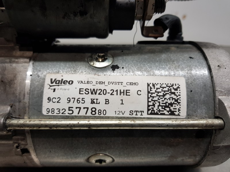 Recambio de motor arranque para citroen c3 aircross bluehdi referencia OEM IAM 9832577880  