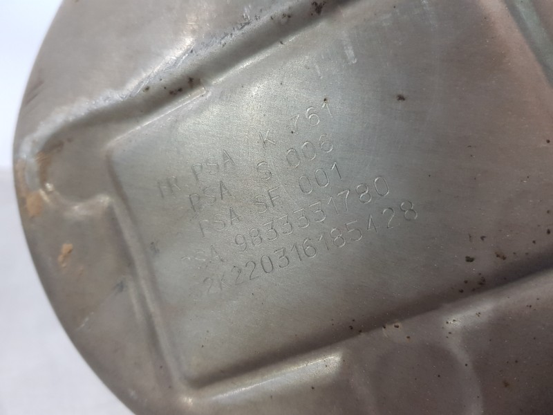 Recambio de filtro de particulas para citroen c3 aircross bluehdi referencia OEM IAM 9833331780 K761 S006