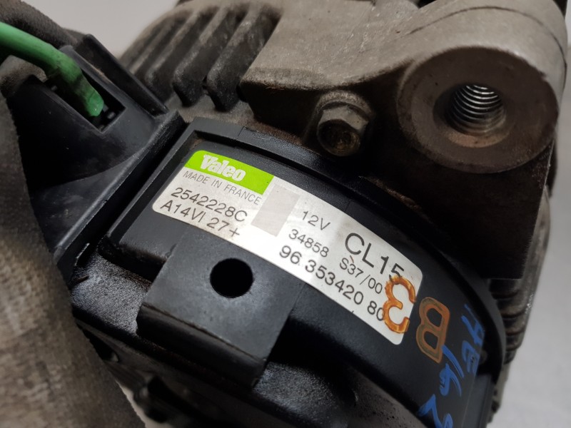 Recambio de alternador para citroen berlingo combi referencia OEM IAM 57054F 9635342080 2542228C