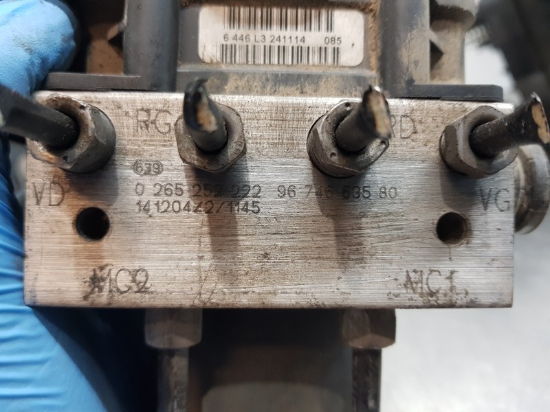 Recambio de abs para peugeot partner kasten active referencia OEM IAM 9674663580 0265951952 0265252222