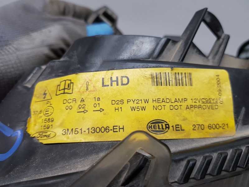 Recambio de faro izquierdo para ford focus c-max (cap) trend referencia OEM IAM 1347467 3M5113006EH 5DV00829000