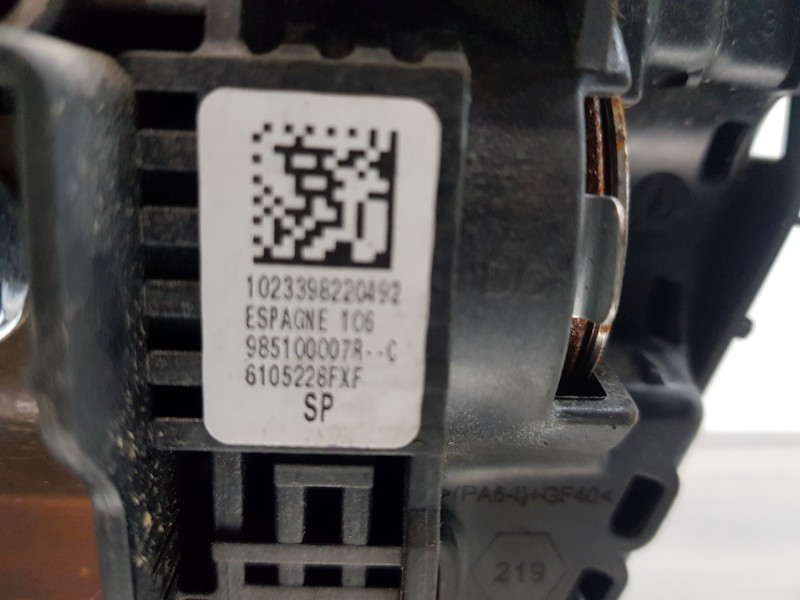 Recambio de airbag delantero izquierdo para renault megane iii berlina 5 p authentique referencia OEM IAM 985100007R  