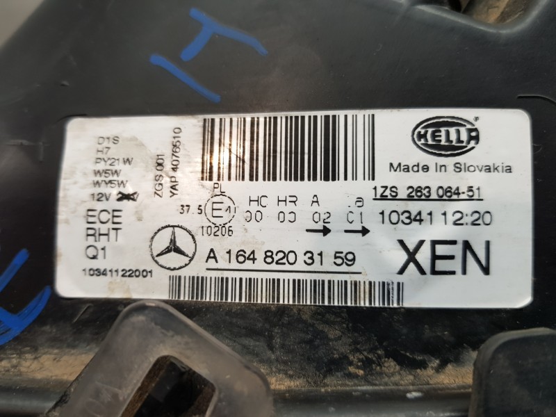 Recambio de faro izquierdo para mercedes clase m (w164) 4matic referencia OEM IAM A1648203159 5DC00906050 A1648704126