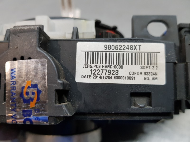 Recambio de mando multifuncion para peugeot partner kasten active referencia OEM IAM 98062248XT  