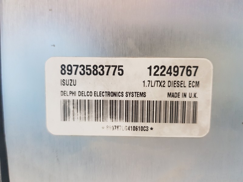 Recambio de centralita motor uce para opel combo (corsa c) tourer referencia OEM IAM 12249767 8973583775 