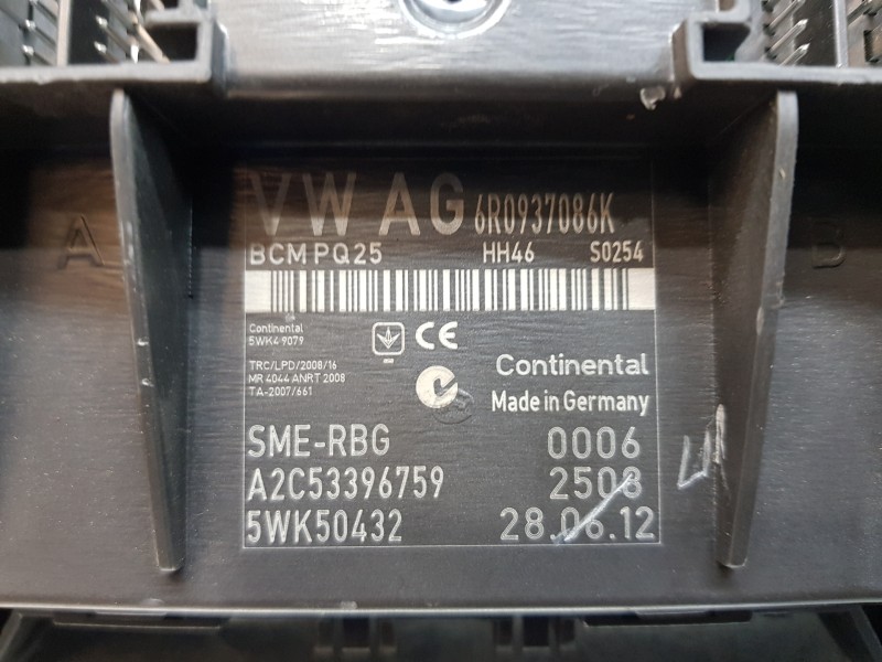 Recambio de modulo confort para volkswagen polo (6r1) advance referencia OEM IAM 6R0937086K A2C53396759 