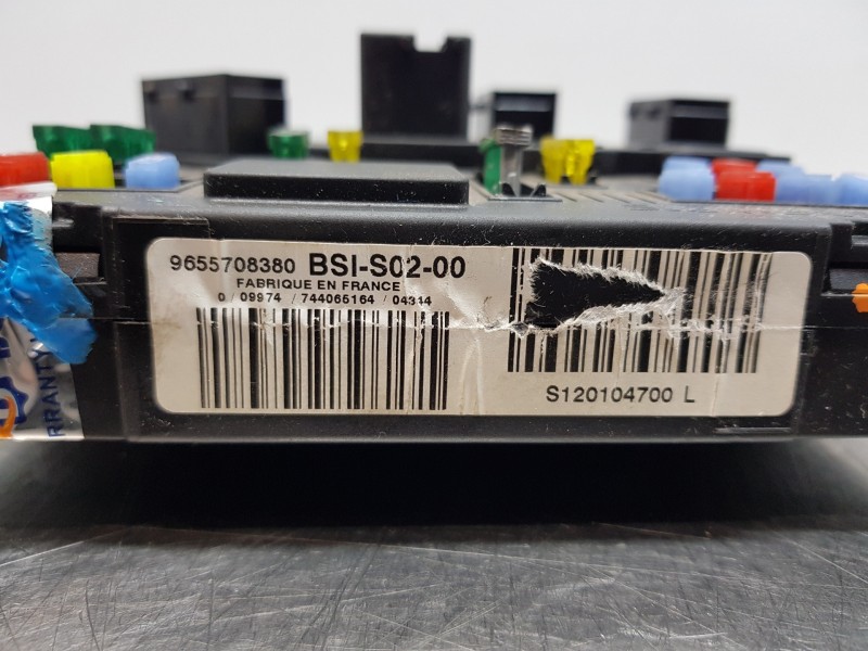 Recambio de caja reles / fusibles para peugeot 407 confort referencia OEM IAM 9655708380 BSIS02 S120104700 Recambio de caja reles / fusibles para peugeot 407 confort referencia OEM IAM 9655708380 BSIS02 S120104700