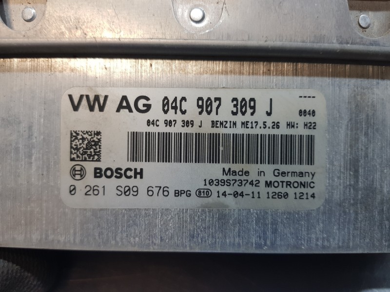 Recambio de centralita motor uce para volkswagen polo (6r1) advance referencia OEM IAM 04C907309J 0261S09676  Recambio de centralita motor uce para volkswagen polo (6r1) advance referencia OEM IAM 04C907309J 0261S09676