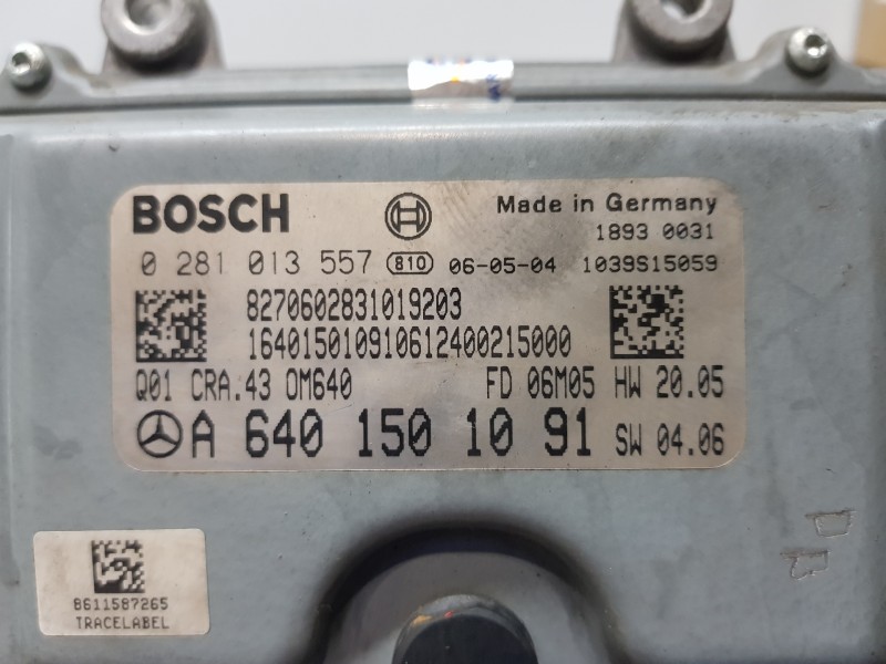 Recambio de centralita motor uce para mercedes clase b (w245) standard referencia OEM IAM A6401501091 0281013557 