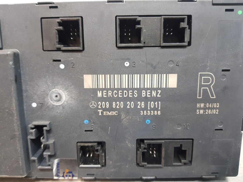 Recambio de centralita cierre para mercedes clase clk (w209) coupe 270 referencia OEM IAM 2098202026  