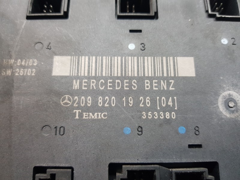 Recambio de centralita cierre para mercedes clase clk (w209) coupe 270 referencia OEM IAM 2098201926  
