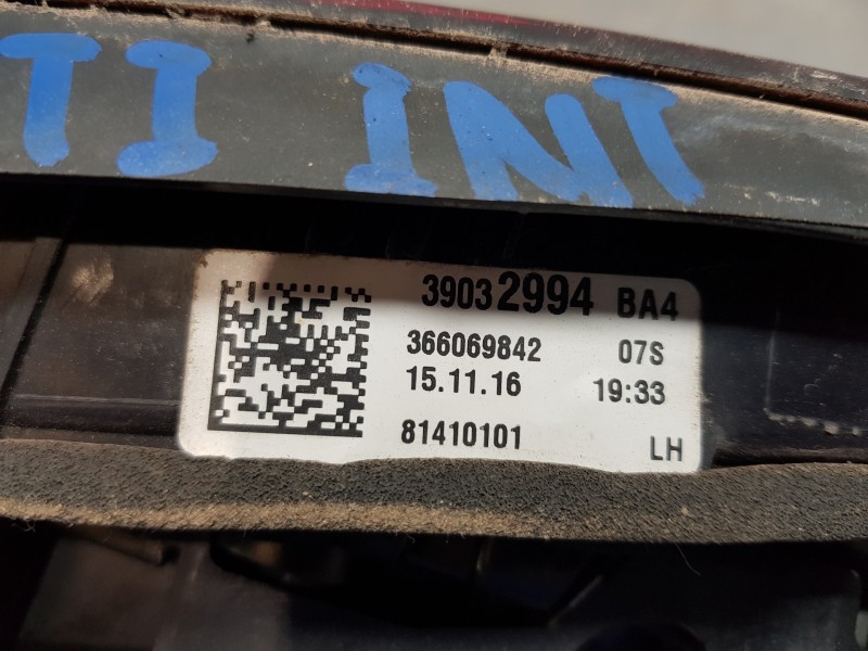 Recambio de piloto trasero izquierdo interior para opel astra k lim. 5türig expression referencia OEM IAM 39032994  