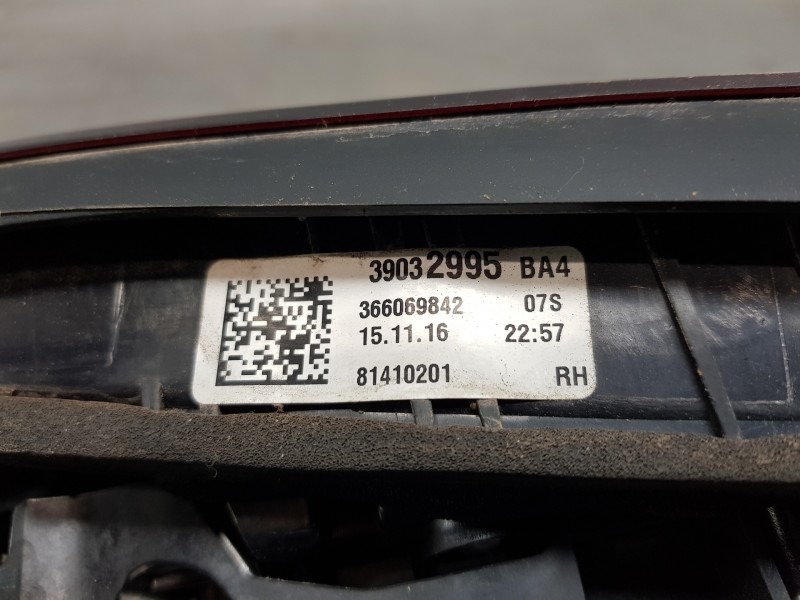 Recambio de piloto trasero derecho interior para opel astra k lim. 5türig expression referencia OEM IAM 39032995  