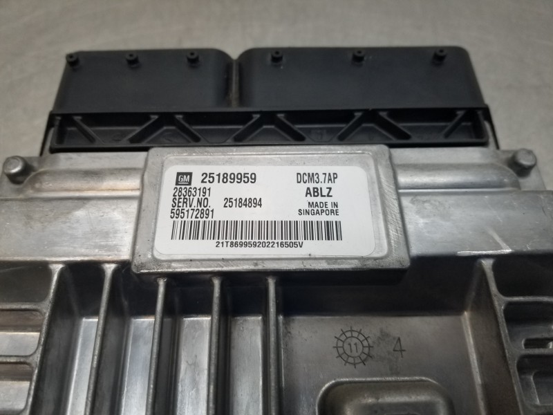 Recambio de centralita motor uce para chevrolet cruze lt referencia OEM IAM 25189959 28363191 595172891 Recambio de centralita motor uce para chevrolet cruze lt referencia OEM IAM 25189959 28363191 595172891