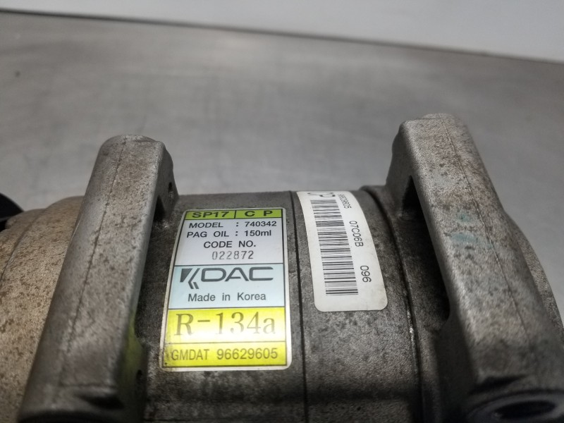 Recambio de compresor aire acondicionado para opel antara cosmo referencia OEM IAM 96629605  