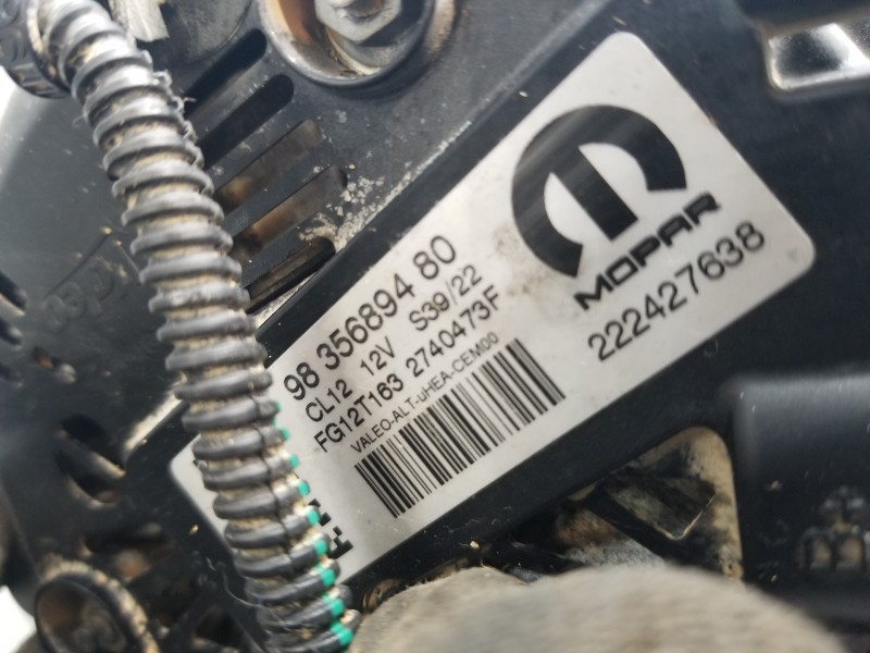 Recambio de alternador para peugeot 208 (p2) active referencia OEM IAM 9835689480  