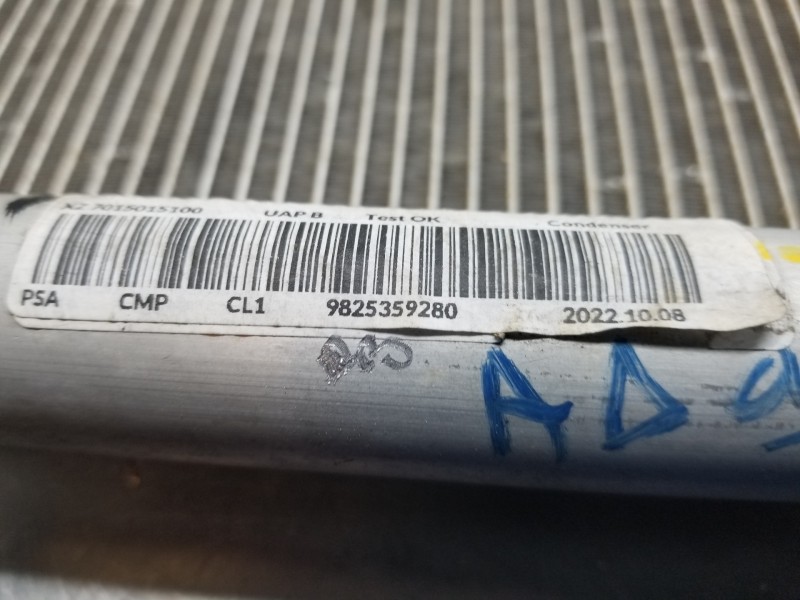 Recambio de condensador / radiador aire acondicionado para peugeot 208 (p2) active referencia OEM IAM 9825359280  
